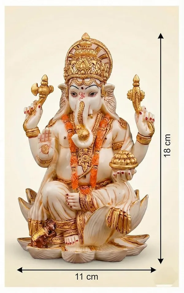 Earthen_7_Lakshmi_Ganesh_Idol_Set_For_Pooja_18_Cm_Marble_Finish_Murti_Gold_Hand_Painted_Religious_Statue_Diwali_Gift_Home_Temple_Decor
