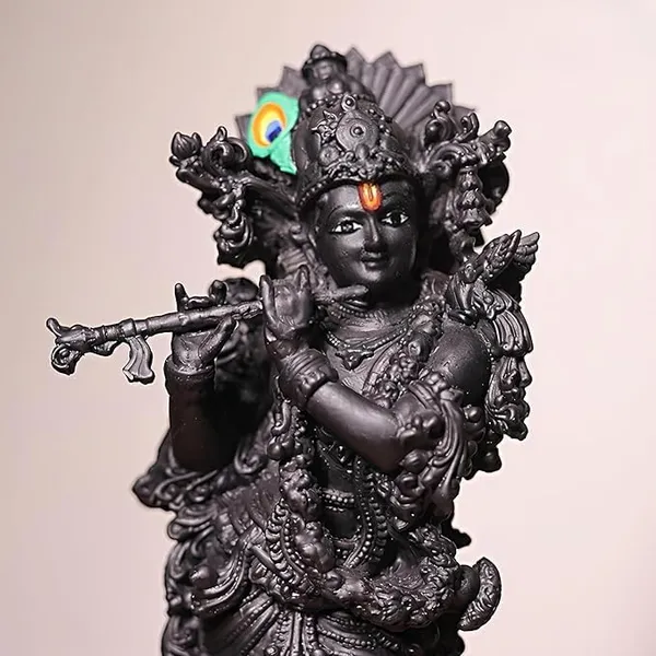 Earthen_Lord_Krishna_Idol_Hindu_Dev_Figurine_Krishna_Murti_Decorative_Handcrafted_Statue_Religious_Figurines_Krishna_With_Flute_Statue_Brass_Marble_Krishna_Idol_Murti_For_Car_Dashboard