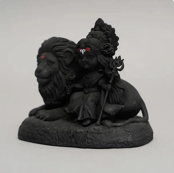 Earthen_Baal_Durga_Maa_On_Lion_Idol_Cute_Sherawali_Mata_Murti_For_Car_Dashboard_Home_Decor_Miniature_Goddess_Statue_For_Navratri