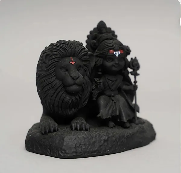 Earthen_Baal_Durga_Maa_On_Lion_Idol_Cute_Sherawali_Mata_Murti_For_Car_Dashboard_Home_Decor_Miniature_Goddess_Statue_For_Navratri