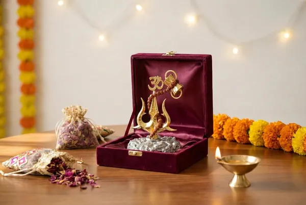 Earthen_Gold_Plated_Lord_Shiva_Trishul_With_Damru_Om_Symbol_Stand_Metal_Idol_With_Rudraksha_Mala_Spiritual_Decor_For_Car_Dashboard_Pooja_Room_Office_Desk_Vastu_Showpiece_Gift