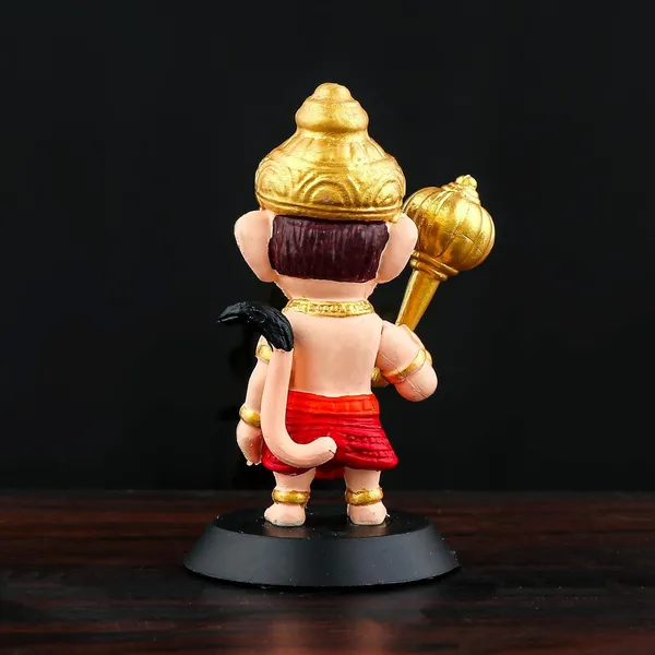 Anantkriti_Craft_Cute_Bal_Hanuman_Idol_With_Gada_Veer_Hanuman_Statue_For_Car_Dashboard_Home_Temple_Premium_Polyresin_God_Idol_Multicolor