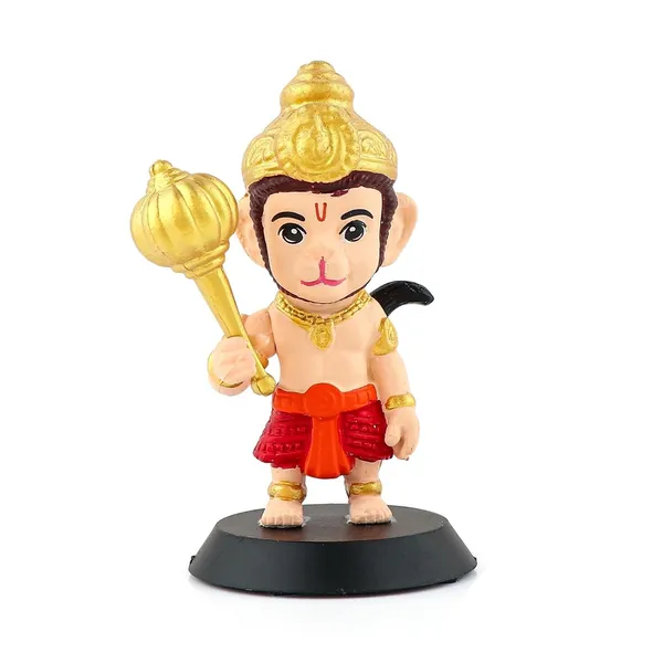 Anantkriti_Craft_Cute_Bal_Hanuman_Idol_With_Gada_Veer_Hanuman_Statue_For_Car_Dashboard_Home_Temple_Premium_Polyresin_God_Idol_Multicolor