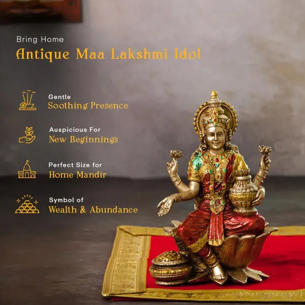 Premium_Red_&_Golden_Goddess_Lakshmi_Idol_(7_Inch)_–_Handcrafted_Resin_Murti_for_Home_Pooja_&_Decor