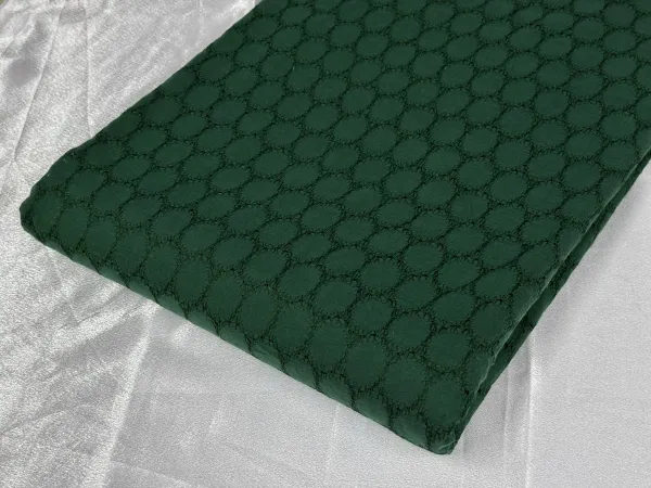 Bottle_Green_Embroidered_Hakoba_Cotton_Fabric_(Price_Per_Meter)