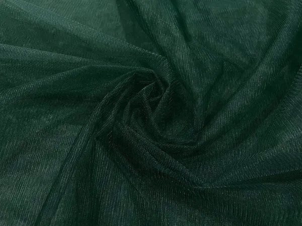 Bottle_Green_Plain_Soft_Net_Fabric_(Price_Per_Meter)