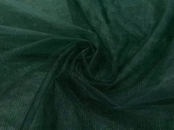 Bottle_Green_Plain_Soft_Net_Fabric_(Price_Per_Meter)