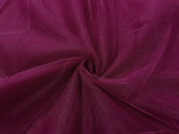 Magenta_Wine_Plain_Soft_Net_Fabric_(Price_Per_Meter)