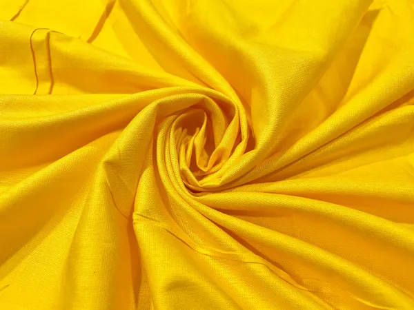 Yellow_Plain_Soft_Cotton_Rayon_Fabric_(Price_Per_Meter)