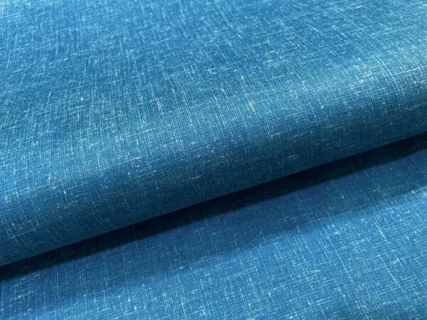 Peacock_Blue_Plain_Cotton_Linen_Fabric_(Price_Per_Meter)