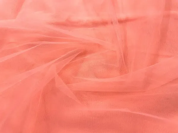 Peach_Orange_Plain_Soft_Net_Fabric_(Price_Per_Meter)