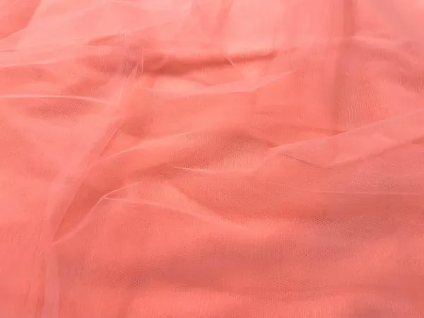 Peach_Orange_Plain_Soft_Net_Fabric_(Price_Per_Meter)