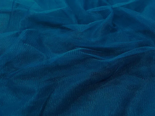 Peacock_Blue_Plain_Soft_Net_Fabric_(Price_Per_Meter)