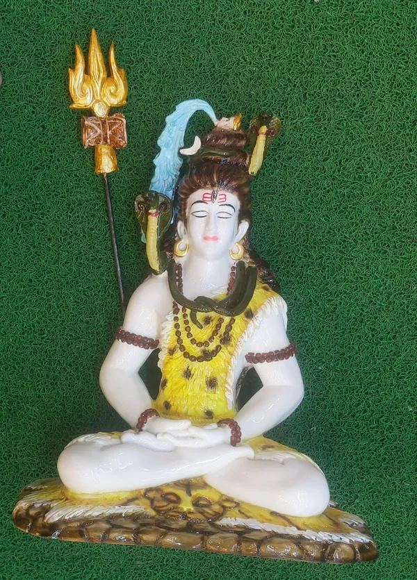 Beige_Red_Marble_Dust_18"_Shiva_Statue_Beutifully_Hand_Carved_with_Ganga_Flowing_from_Head