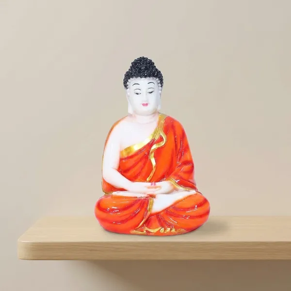 Orange_And_White_Ceramic_Glossy_Buddhist,_Religious_And_Spiritual_Buddha_Statue_For_Home_Decor