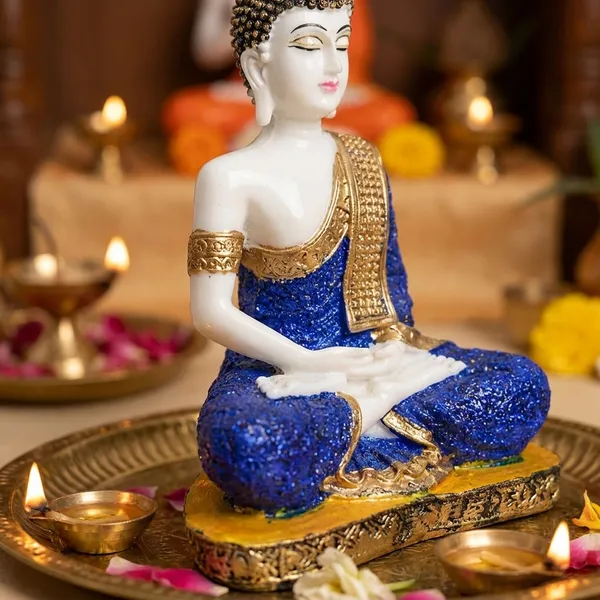 Orange_And_White_Ceramic_Glossy_Religious_Buddha_Statue_For_Home_Decor