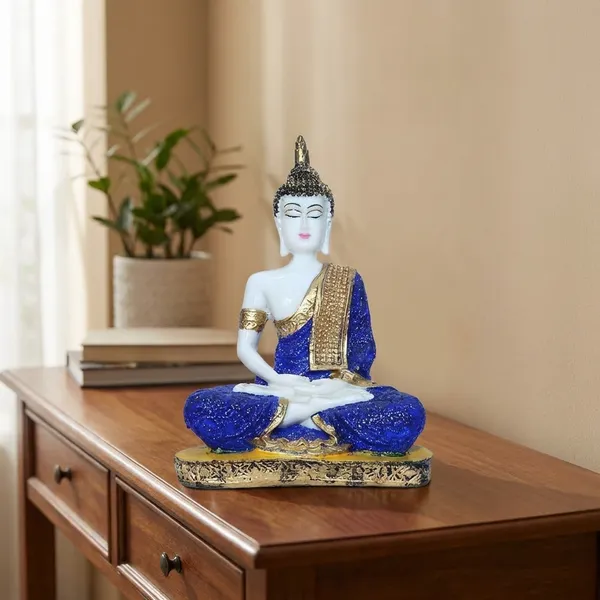 Orange_And_White_Ceramic_Glossy_Religious_Buddha_Statue_For_Home_Decor