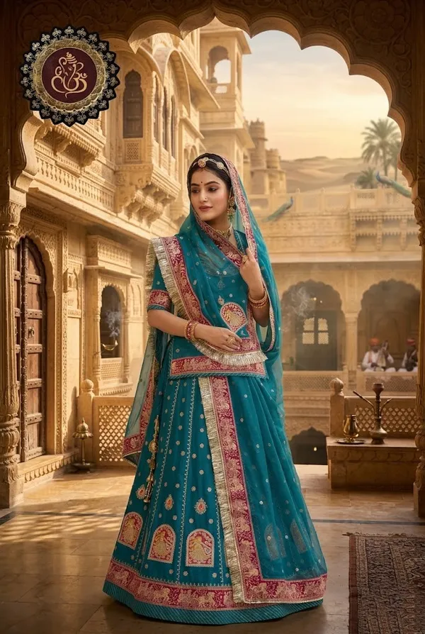 Turquoise_Blue_Bridal_Lehenga_Choli_with_Intricate_Embroidery_and_Sequin_Work