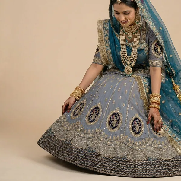 Elegant_Grey_and_Teal_Bridal_Lehenga_Set_with_Heavy_Embellishment