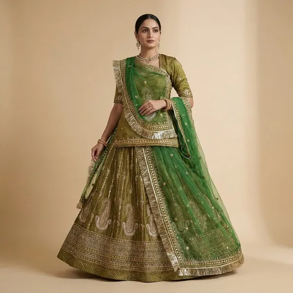 Green_Embroidered_Lehenga_Choli_Set_with_Dupatta