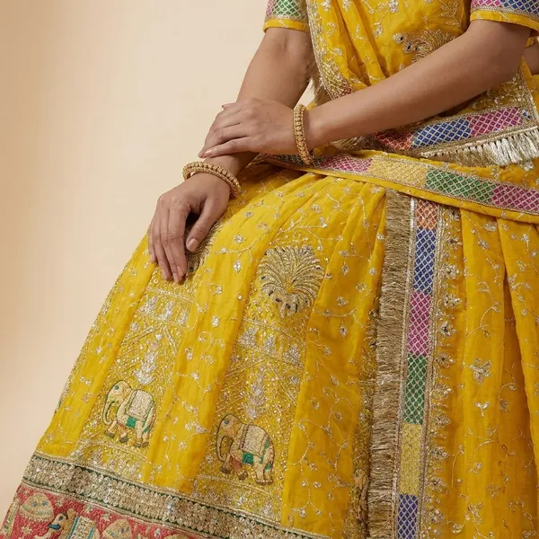 Yellow_Embroidered_Lehenga_Choli_Set_with_Dupatta__Traditional_Bridal_Wear