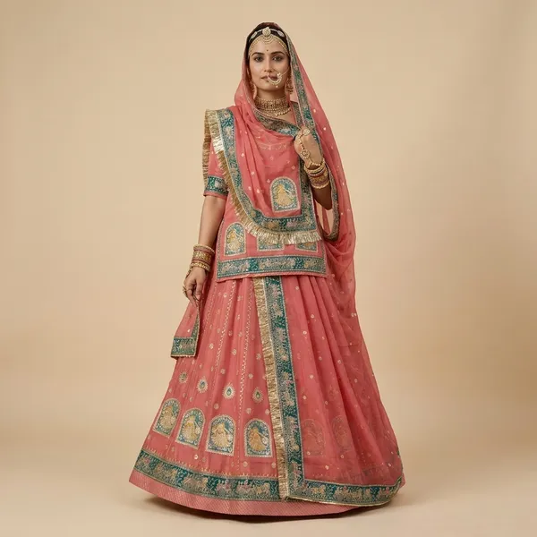 Pink_Embellished_Lehenga_Choli_Set_with_Dupatta__Traditional_Indian_Ethnic_Wear