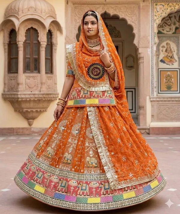 Orange_Embroidered_Bridal_Lehenga_Choli_with_Dupatta