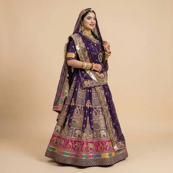 Purple_Embroidered_Bridal_Lehenga_Choli_Set_with_Dupatta
