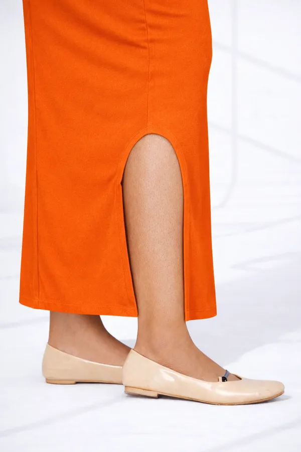 Buy_1_Get_1_Premium_Orange_And_White_Cotton_Blend_Saree_Petticoat_For_Women_Stretchable_Fishcut_Shapewear_Underskirt