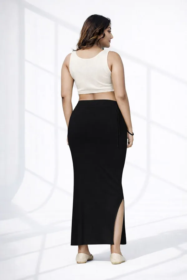 Premium_Women_Cotton_Straight_Cut_Black_Saree_Petticoat_Shapewear_Stretchable_Cotton_Blend_Petticoat