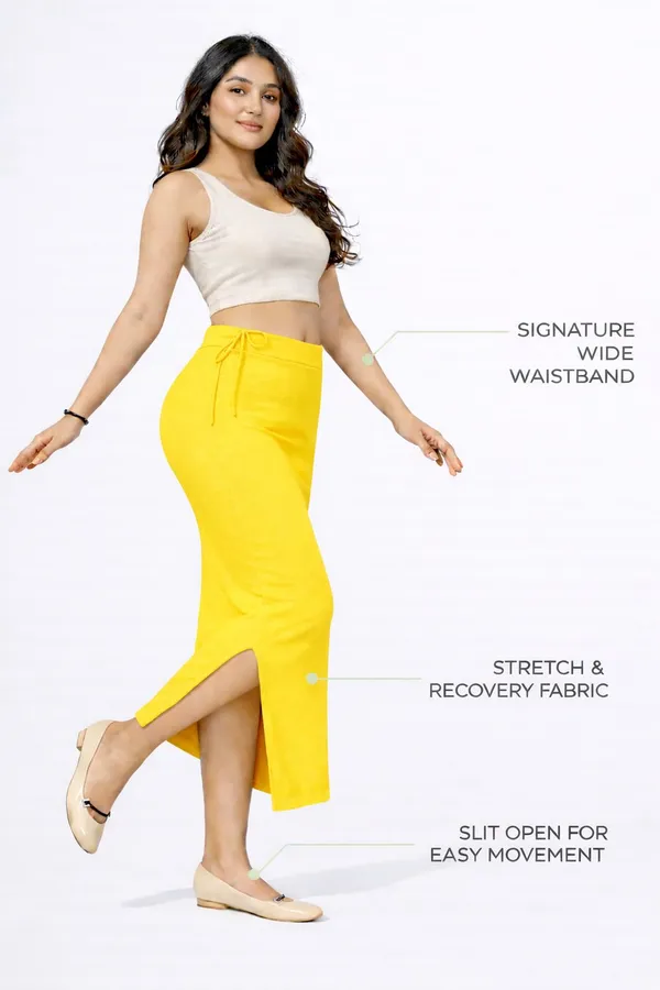 Premium_Women_Cotton_Straight_Cut_Yellow_Saree_Petticoat_Shapewear_Stretchable_Cotton_Blend_Petticoat