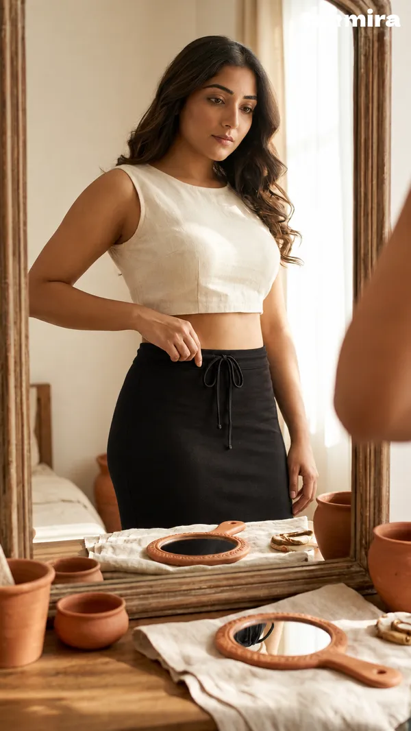 Premium_Royal_Lycra_Black_Saree_Shapewear,_Straight_Cut,_Stretchable,_Breathable