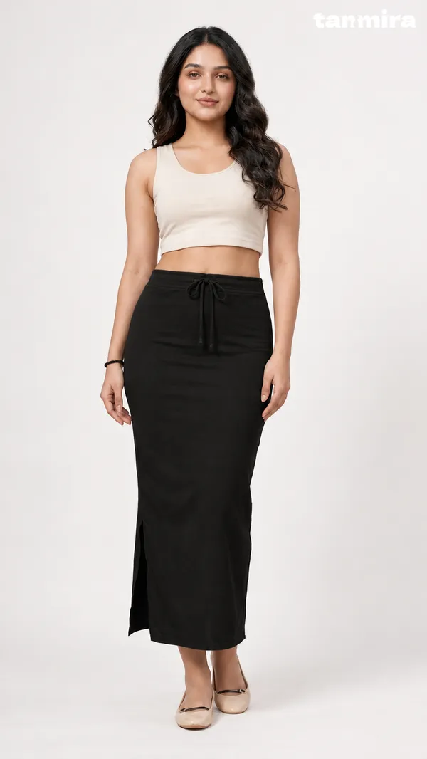 Premium_Royal_Lycra_Black_Saree_Shapewear,_Straight_Cut,_Stretchable,_Breathable