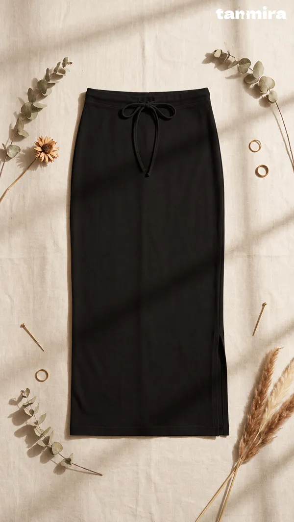 Premium_Royal_Lycra_Black_Saree_Shapewear,_Straight_Cut,_Stretchable,_Breathable