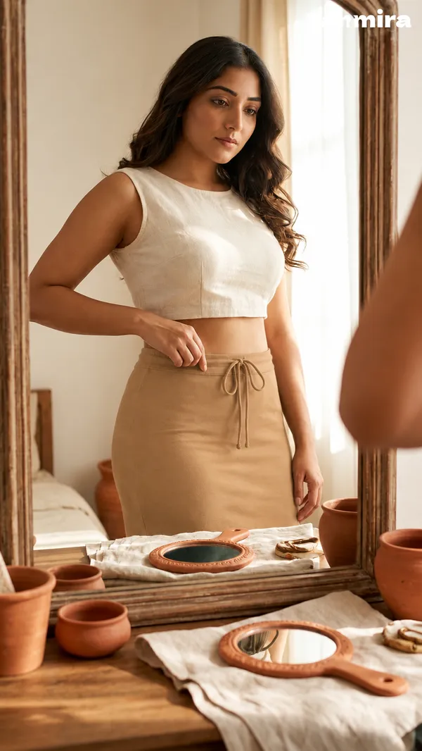 Premium_Royal_Lycra_Chikoo_Saree_Shapewear,_Straight_Cut,_Stretchable,_Breathable