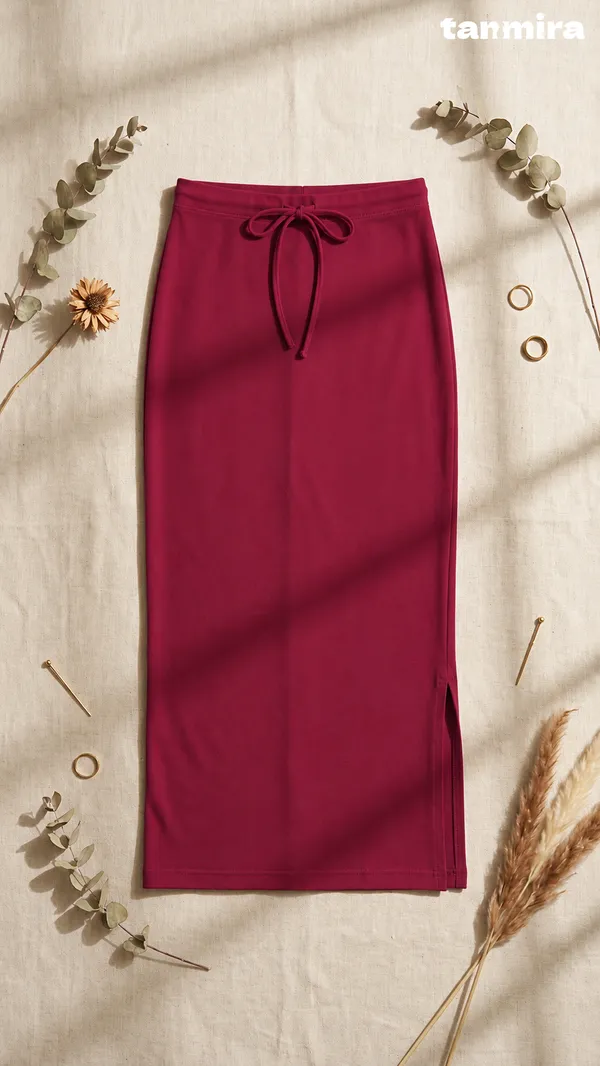 Premium_Royal_Lycra_Magenta_Saree_Shapewear,_Straight_Cut,_Stretchable,_Breathable