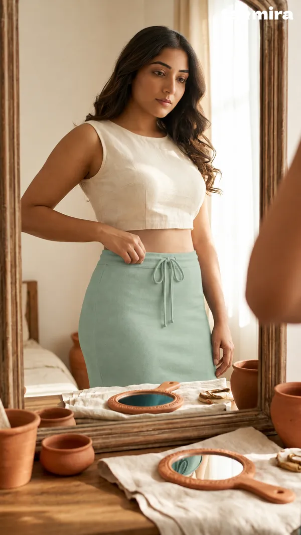 Premium_Royal_Lycra_Mint_Green_Saree_Shapewear,_Straight_Cut,_Stretchable,_Breathable