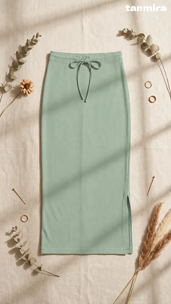 Premium_Royal_Lycra_Mint_Green_Saree_Shapewear,_Straight_Cut,_Stretchable,_Breathable