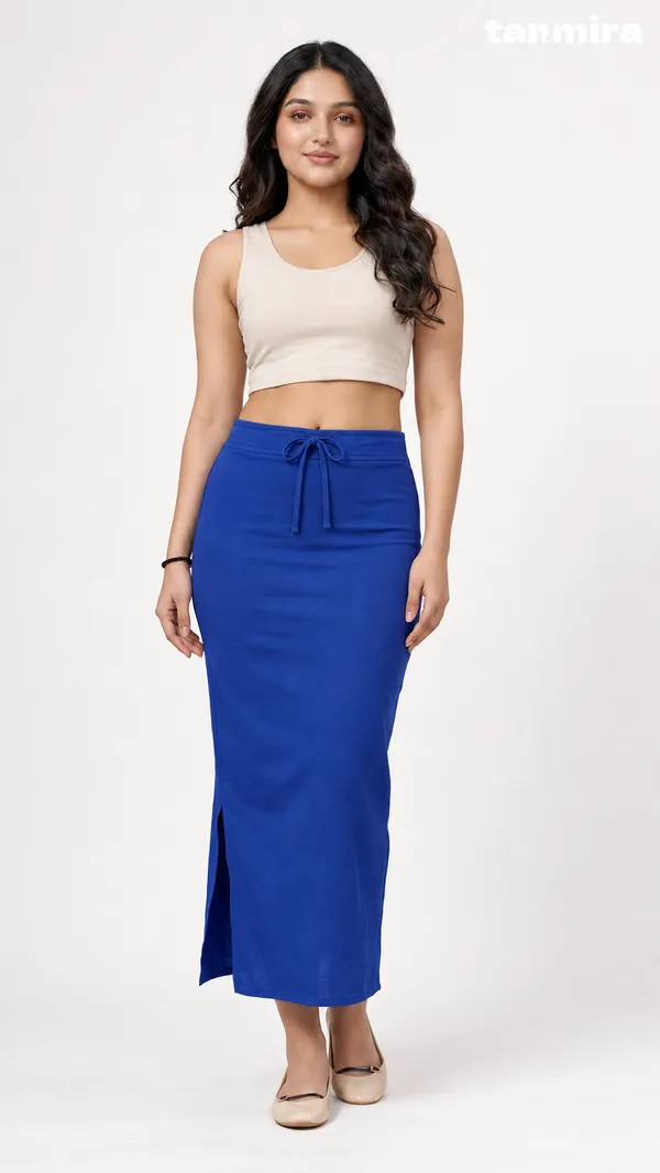 Premium_Royal_Lycra_Navy_Blue_Saree_Shapewear,_Straight_Cut,_Stretchable,_Breathable