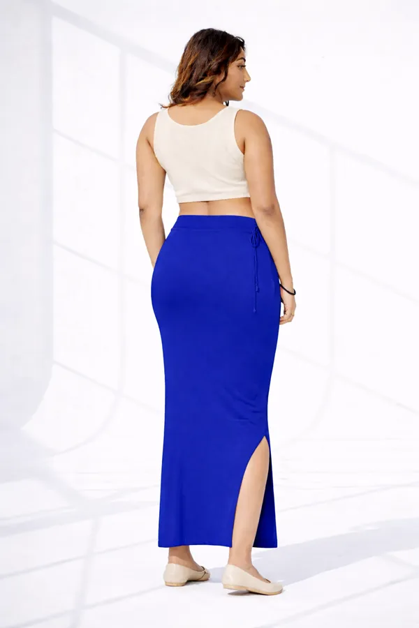 Buy_1_Get_1_Premium_Navy_Blue_And_Red_Cotton_Blend_Saree_Petticoat_For_Women_Stretchable_Fishcut_Shapewear_Underskirt