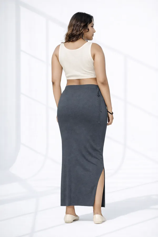 Buy_1_Get_1_Premium_Grey_And_Mustard_Cotton_Blend_Saree_Petticoat_For_Women_Stretchable_Fishcut_Shapewear_Underskirt