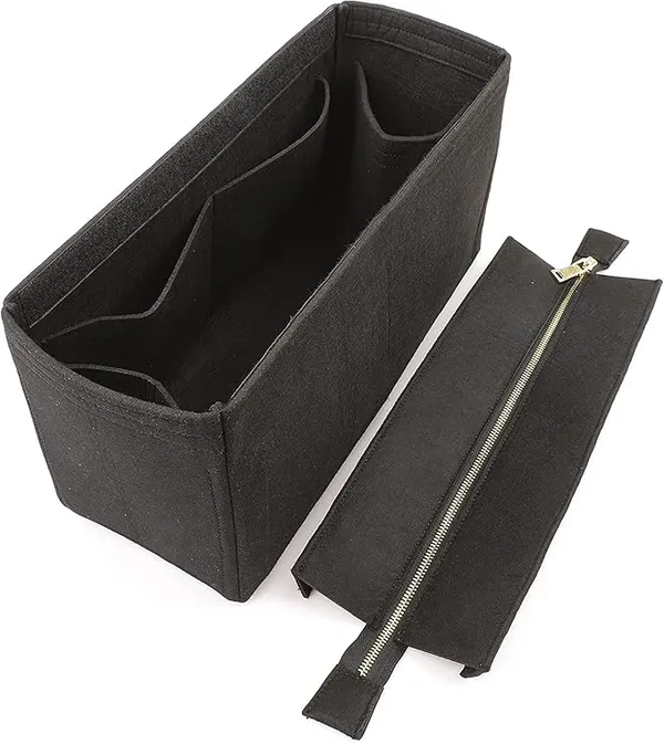 HYK_MART_Felt_Purse_Organizer_Insert_for_Handbags,_Tote,_Hobo_Bag_Storage_Divider_with_Removable_Metal_Zipper_Cover