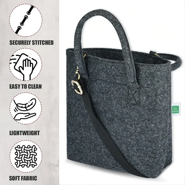 HYK_MART_Hand_Bag_Multipurposeful_Sling_Purse_Large_Women_Shoulder_Purse_For_Travel_Shopping_School_Work_Totebag_(Black,_400_GSM)