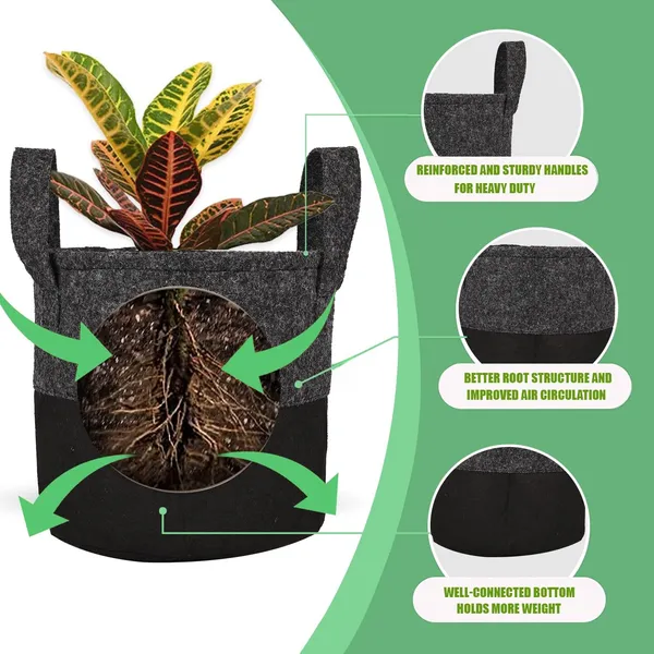 HYK_MART_Geo_Fabric_Grow_Bags_(_Dark_Grey_/_Black_)