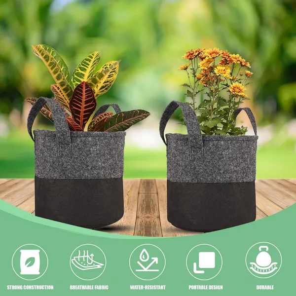 HYK_MART_Geo_Fabric_Grow_Bags_(_Dark_Grey_/_Black_)