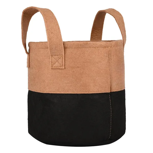 HYK_MART__Premium_Geo_Fabric_Grow_Bags_(_Camel_/_Black_)