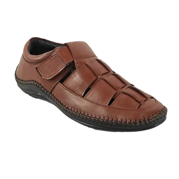 Tan_Premium_Leather_Roman_Style_Comfort_Fashion_Casual_Outdoor_Walking_Footwear_Sandals
