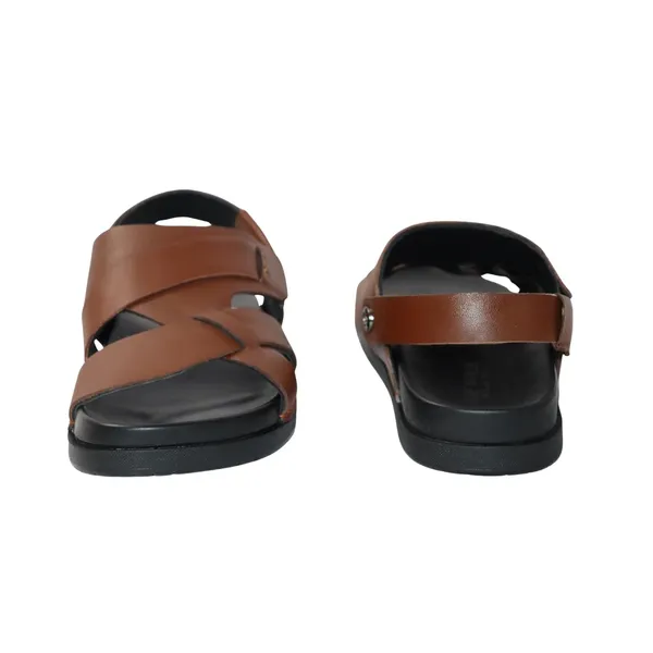 Tan_Faux_Leather_Stylish_Comfortable_Casual_Outdoor_Open_Footwear_With_Cushioned_Footbed_Lightweight_Non_Slip_Sole_Sandals