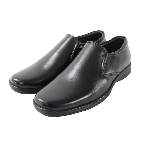 Black_Faux_Leather_Thong_Comfortable_Open_Slippers_With_Cushioned_Footbed_Lightweight_Casual_Chappal_Shoes