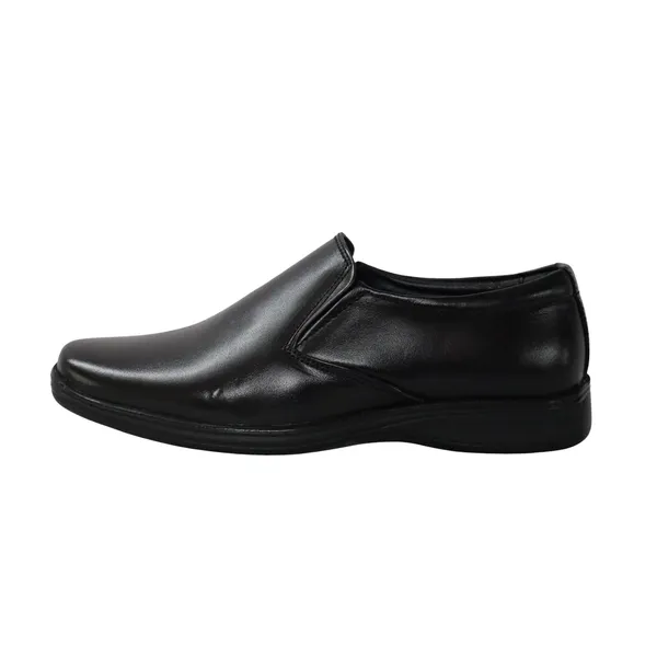 Black_Faux_Leather_Thong_Comfortable_Open_Slippers_With_Cushioned_Footbed_Lightweight_Casual_Chappal_Shoes
